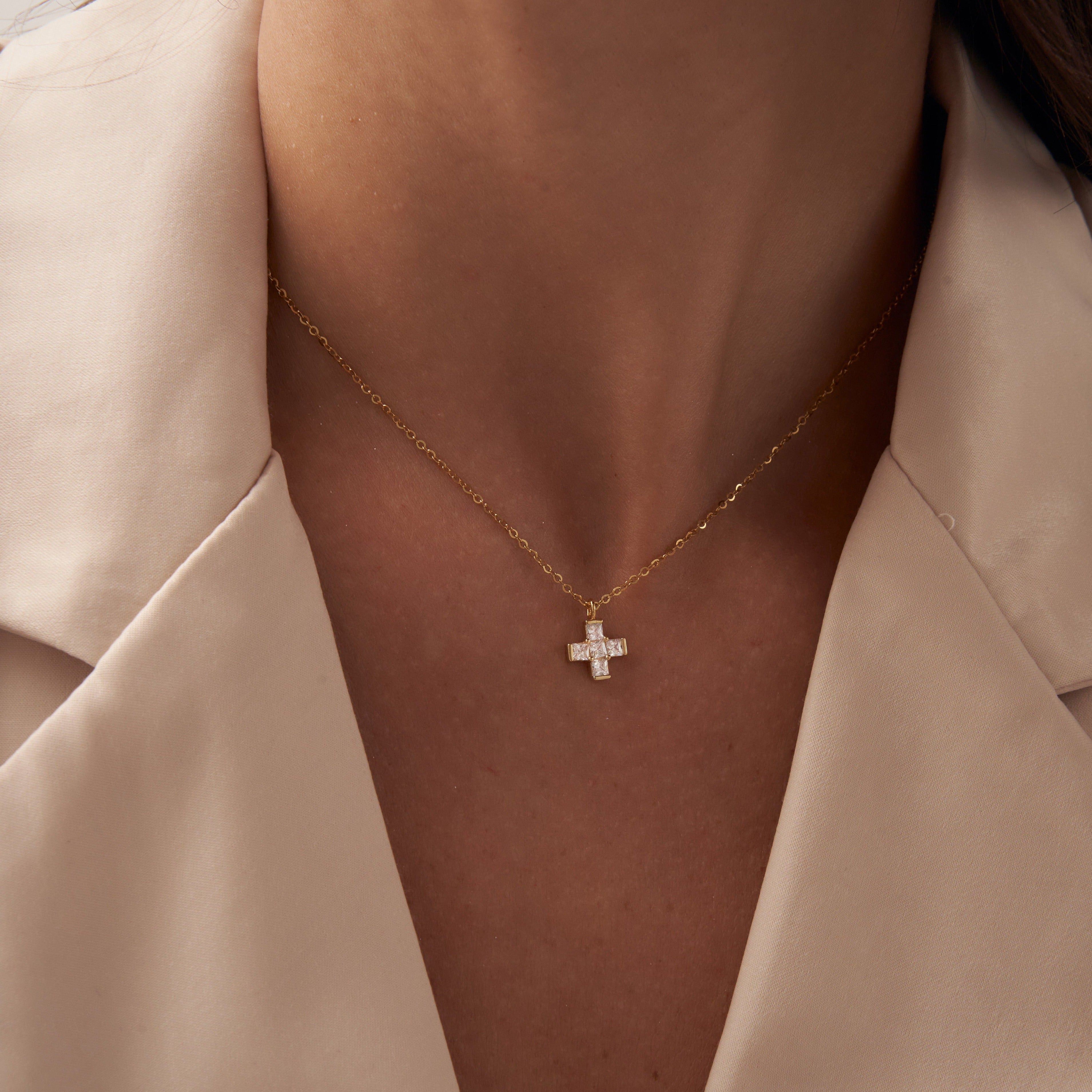 Venus Cross Necklace